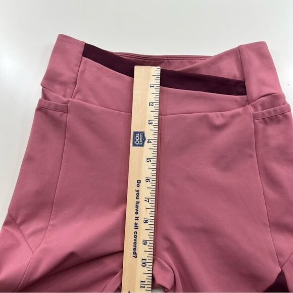 Gymshark Asymmetric V Cut High Waisted Dusty Pink Dark Ruby Leggings Size Small - Picture 9 of 12